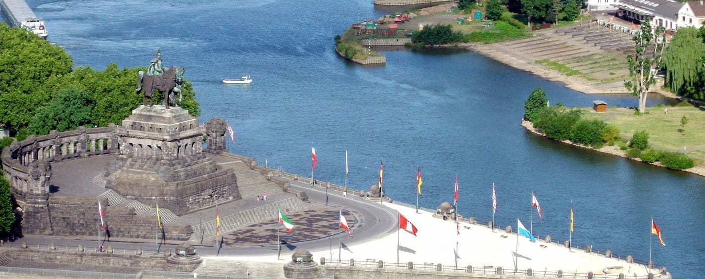 Deutsches Eck et confluence Rhin-Moselle - Coblence - Allemagne