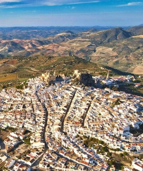 Olvera vue du ciel - voyage en Andalousie