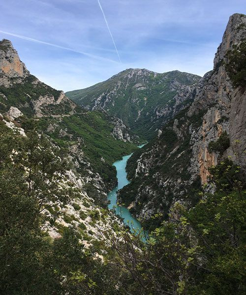 Vue plongeante sur le Grand Canyon du Verdon - Provence - France