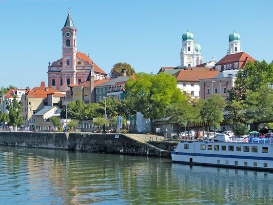 Vieille ville de Passau au bord du Danube - Bavière - Allemagne