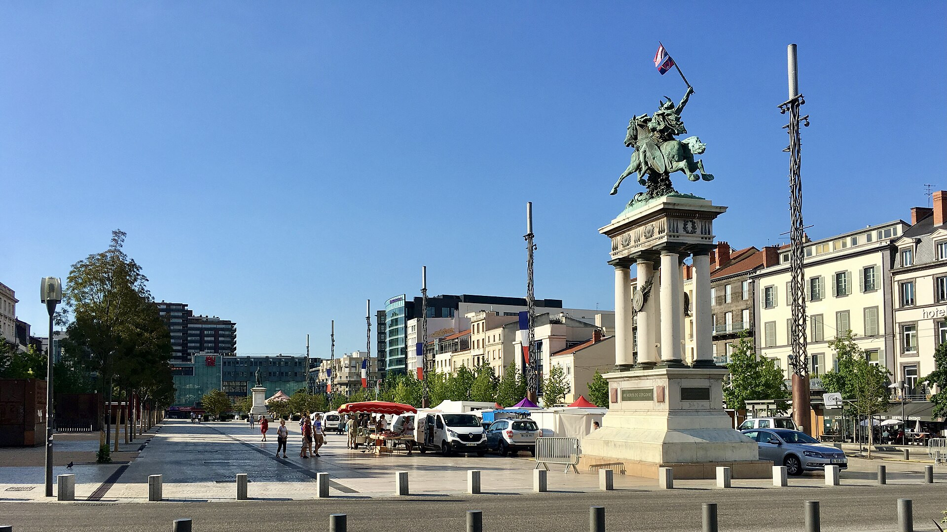 © Florent Pécassou Place de Jaude and the Statue of Vercingetorix - Clermont-Ferrand - France