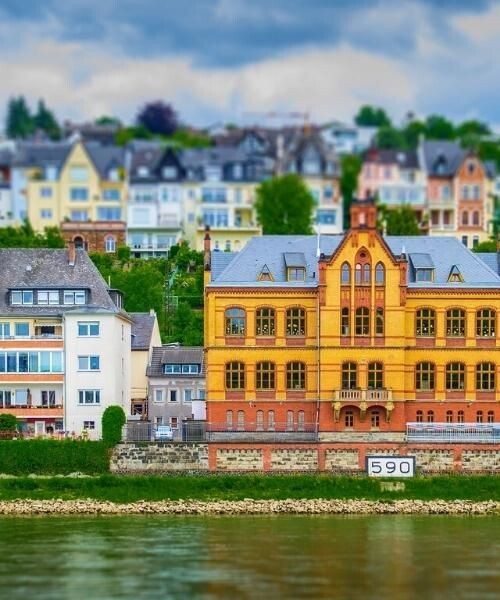 Maisons au bord du Rhin - Coblence - Allemagne
