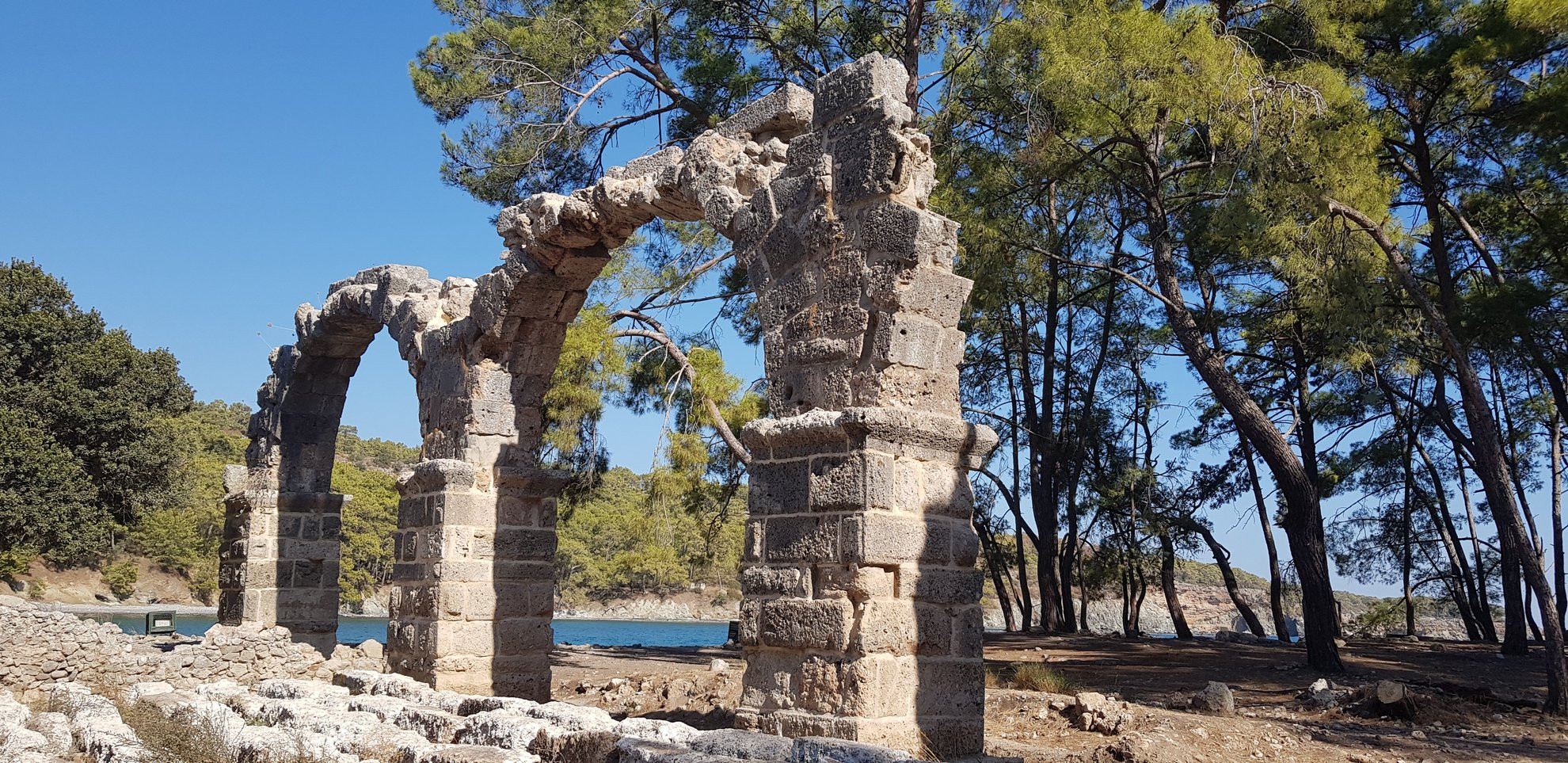 Ruines de l'aqueduc romain de Phaselis - Lycie - Turquie