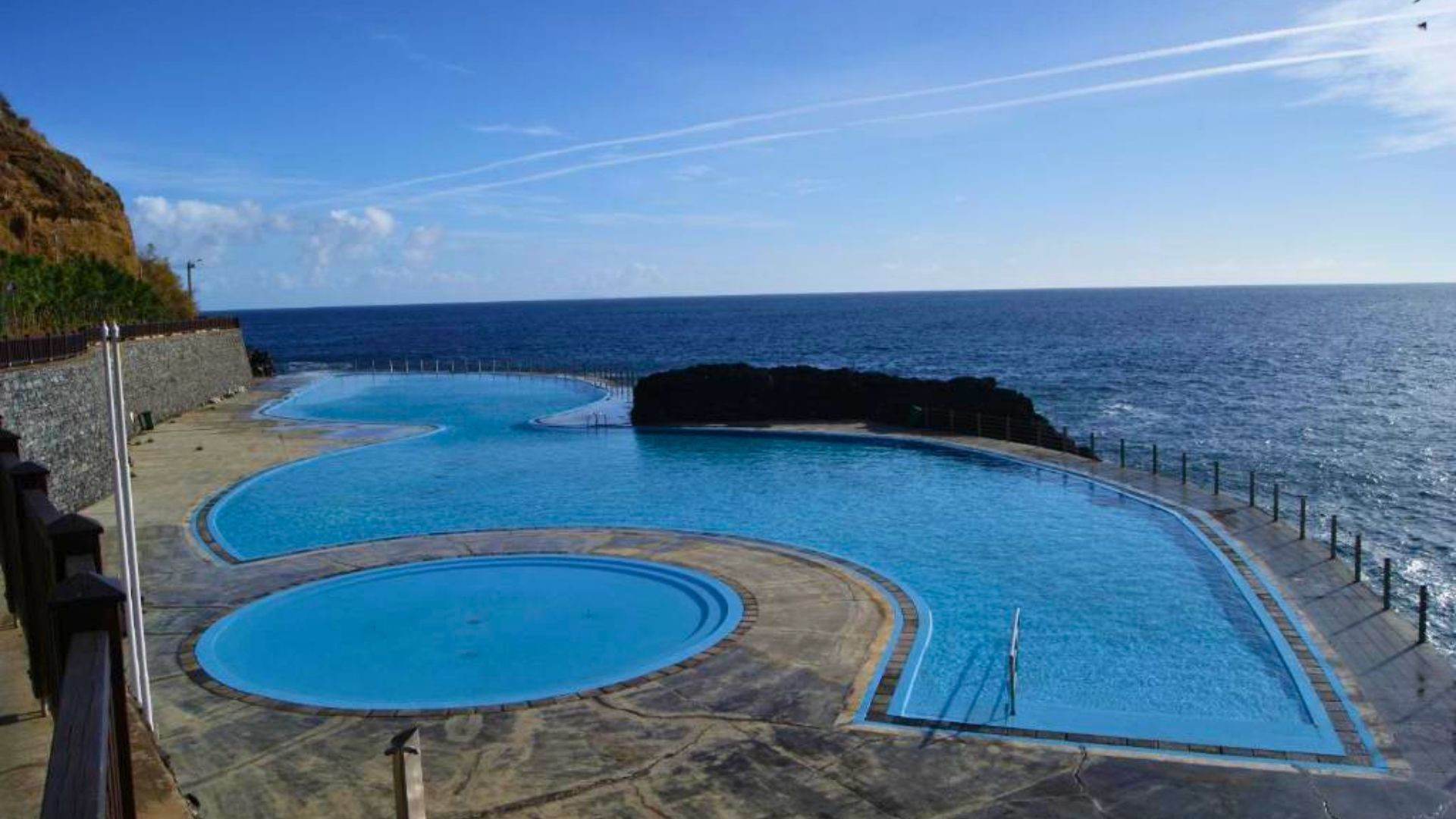 Seawater swimming pools by the ocean - Madeira - Portugal