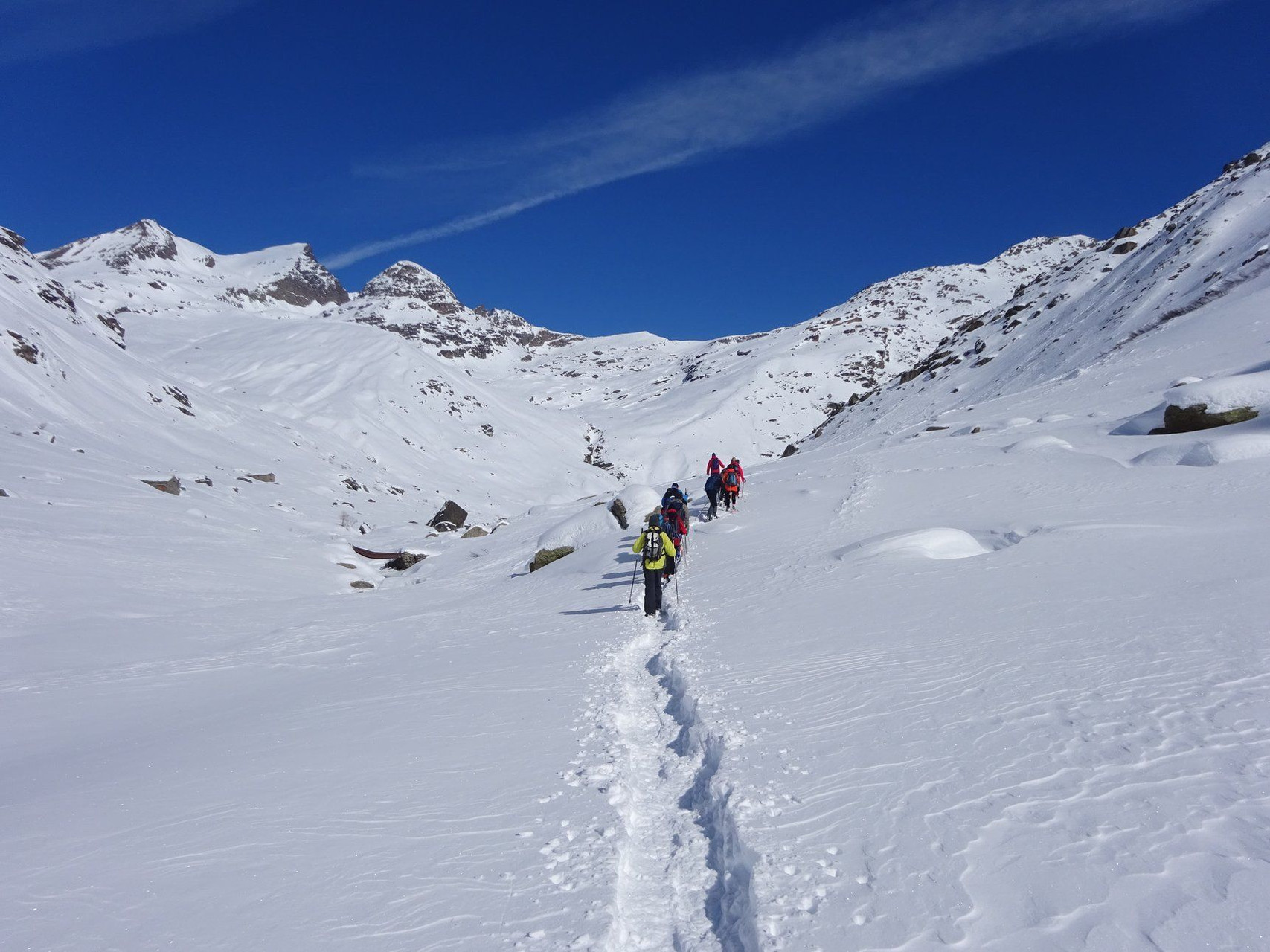 Randonnée en raquettes à Bessans - Haute-Maurienne - Alpes - France