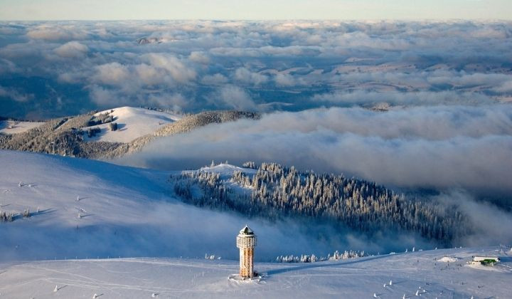 Sommet enneigé du Feldberg - Forêt-Noire - Allemagne