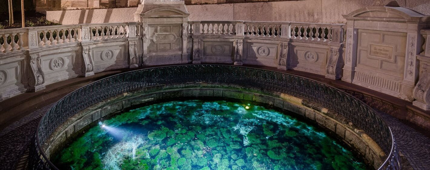 Source du Danube dans les jardins du château de Donaueschingen - Allemagne