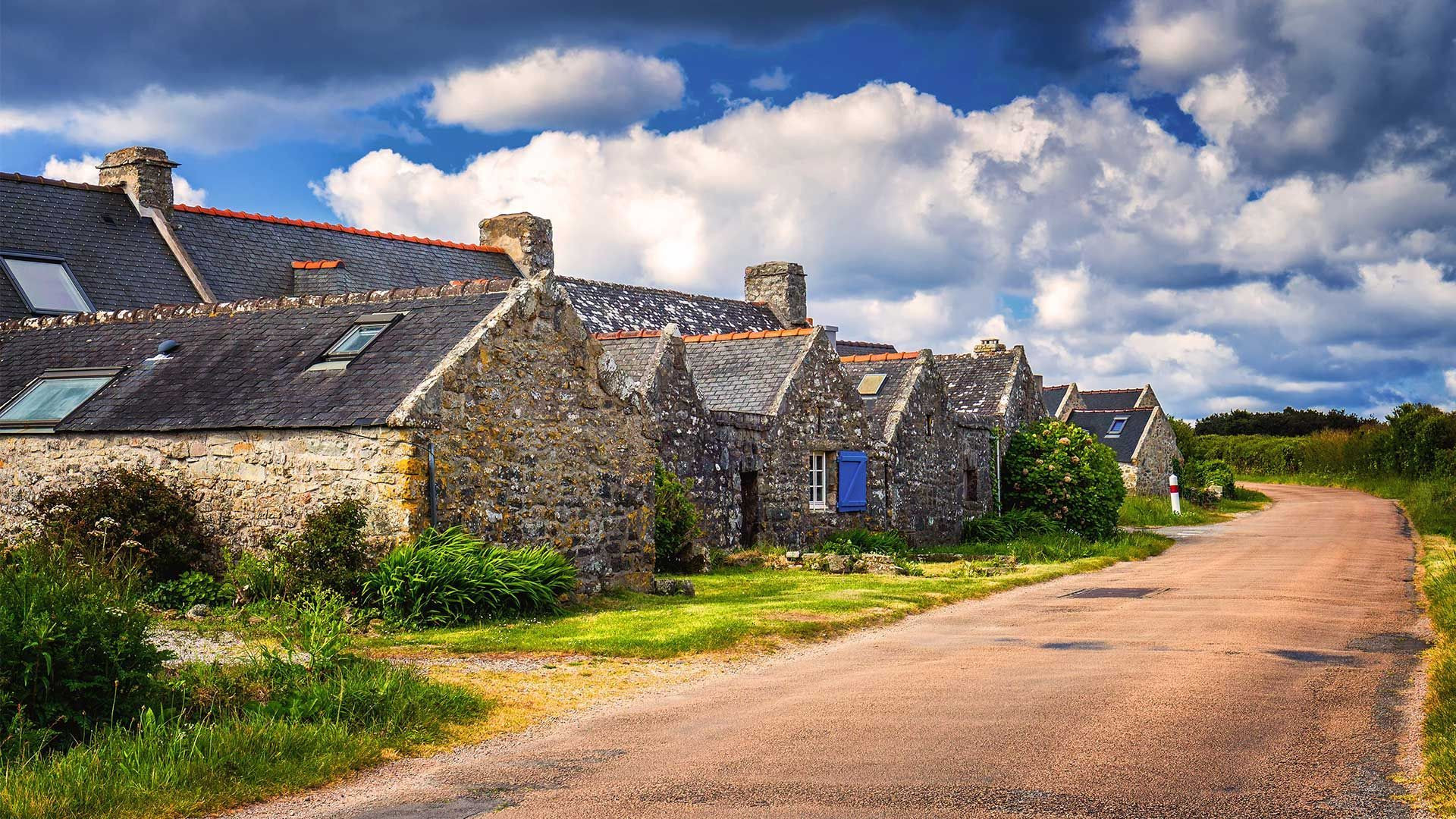 Chaumières de pierre de Rostudel - Crozon - Bretagne - France