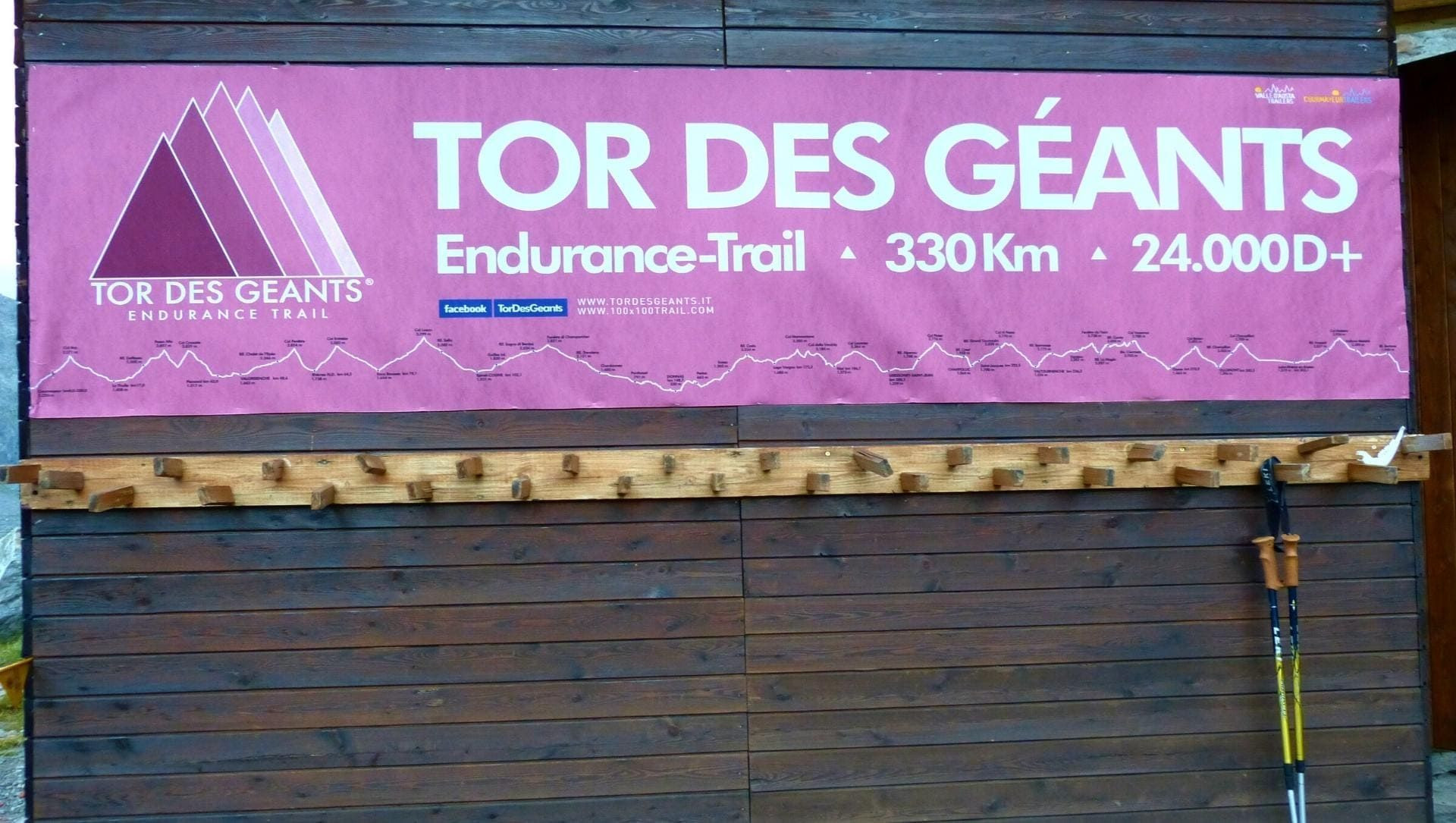 Banderole du Tor des Géants - Val d'Aoste - Italie
