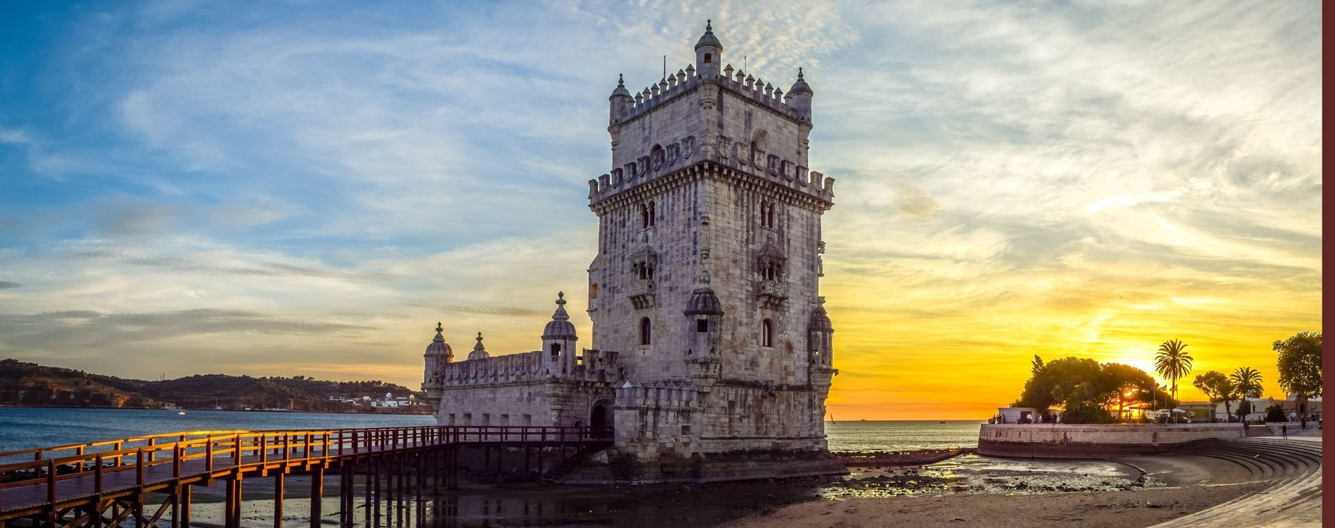 Tour de Belém au coucher du soleil - Lisbonne - Portugal