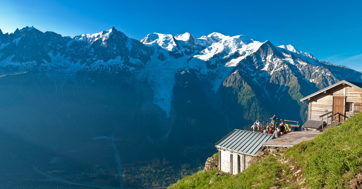 Massif du Mont-Blanc depuis le Tour du Mont-Blanc - Chamonix - France