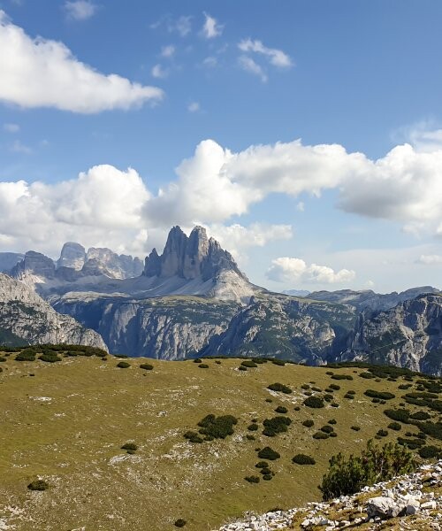 Les Tre Cime di Lavaredo vues depuis le Strudelkopf - Dolomites - Italie