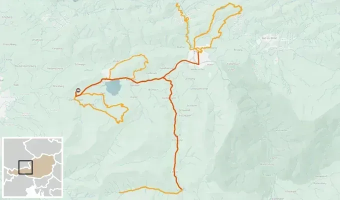 Tyrol : randonnées et remise en forme à Walchsee carte itinéraire
