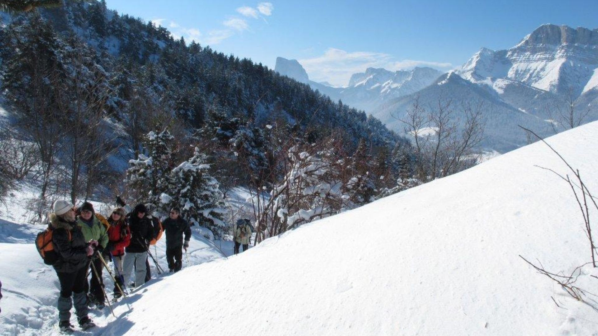 Randonnée en raquettes dans le Trièves - Vercors - France