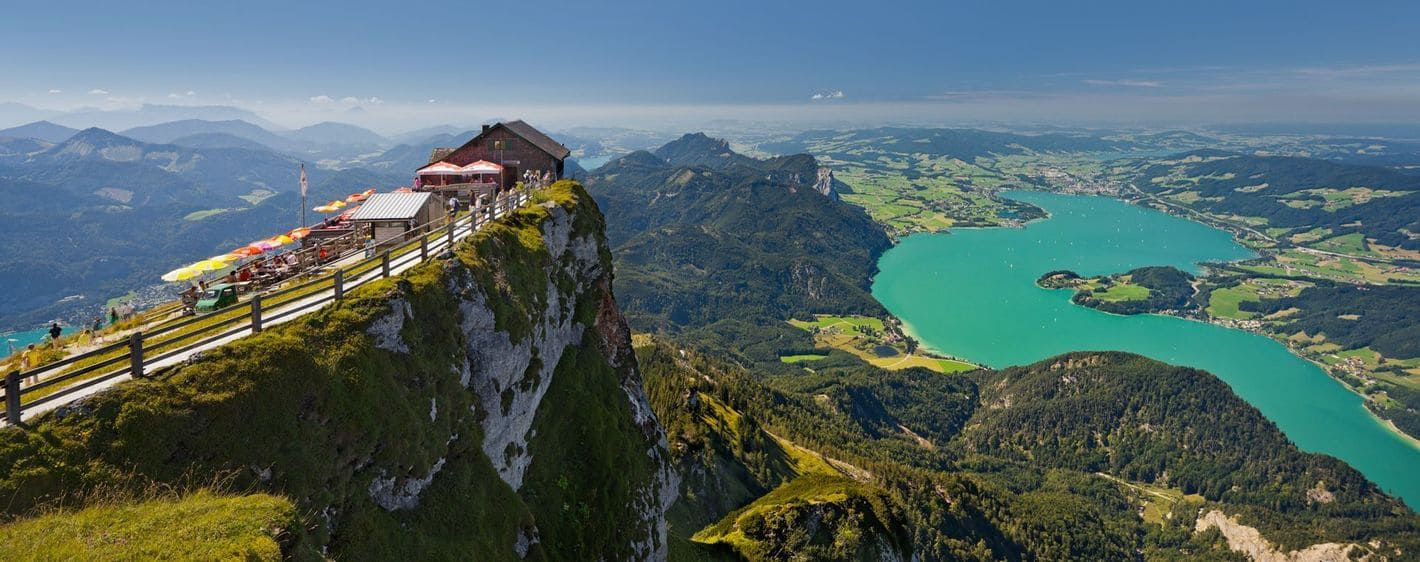 Vue sur le lac Mondsee depuis le Schafberg - Salzkammergut - Autriche