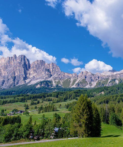 Vue sur Cortina d'Ampezzo - Dolomites - Italie