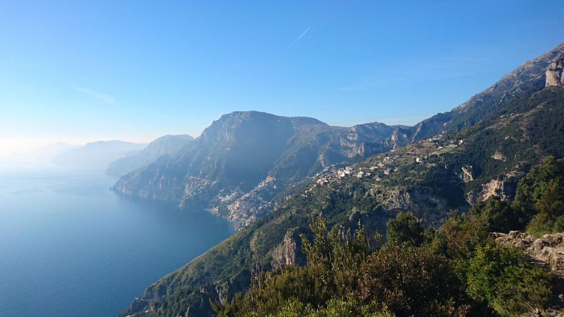 Vue sur Positano depuis le Sentiero degli Dei - Côte amalfitaine, Italie