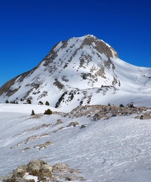 © David Praire Vue sur le Grand Veymont enneigé depuis le Pas des Chatons - Vercors - France