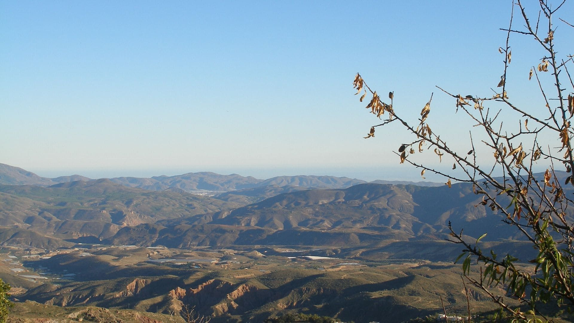 Vue panoramique sur la mer et les montagnes - Andalousie - Espagne