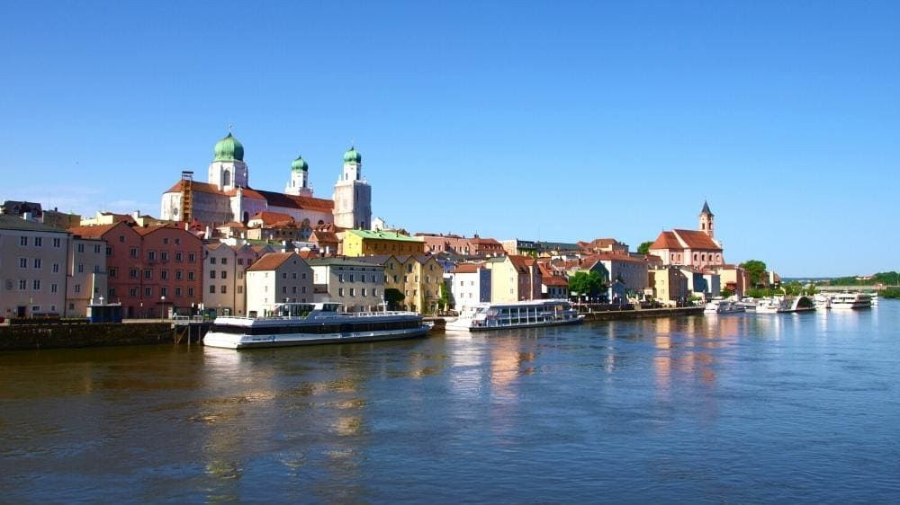 Vieille ville de Passau au bord du Danube - Bavière - Allemagne