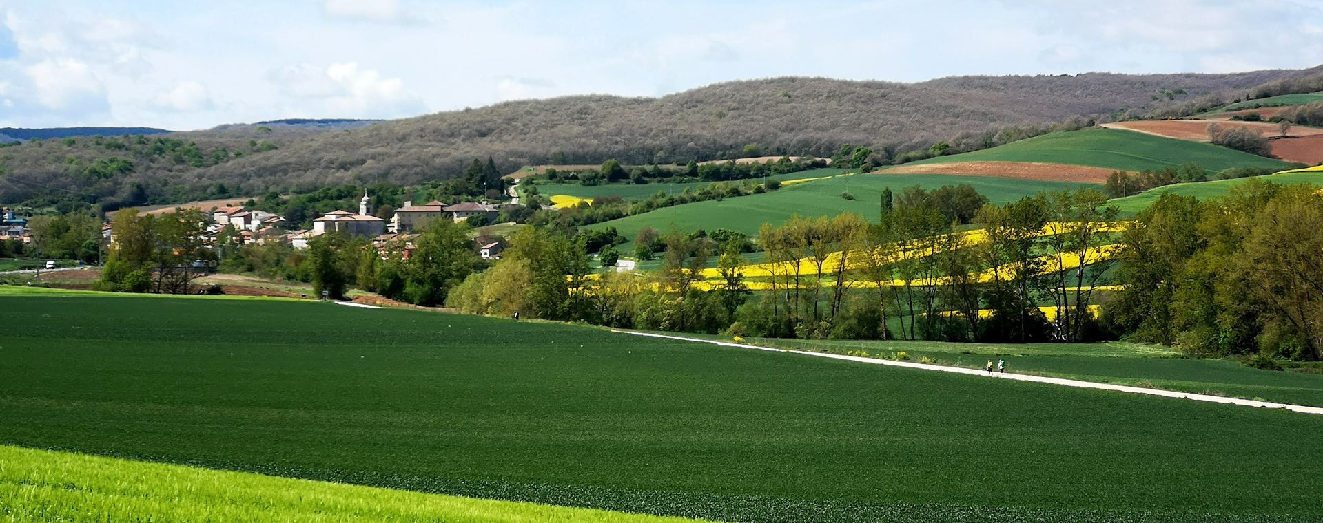 Village de Villafranca Montes de Oca dans la campagne - Castille - Espagne