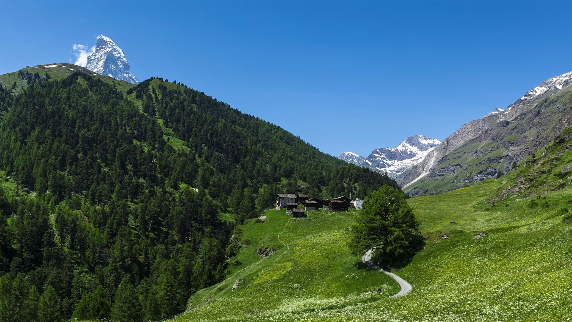 Hameau de Zmutt et le Cervin - Zermatt - Valais - Suisse