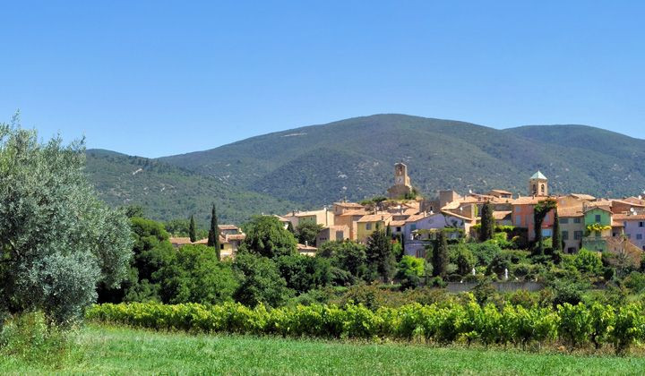 Village de Lourmarin et vignes - Luberon - Provence - France