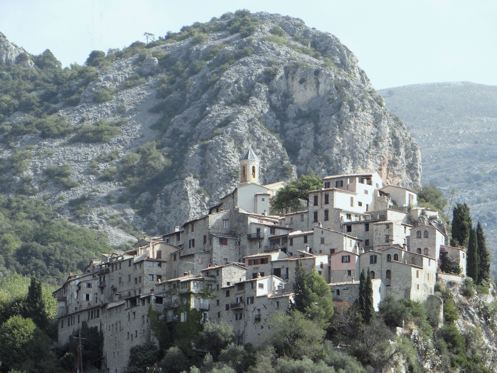 © MOSSOT Houses in the hilltop village of Peillon, Paillon valley, Alpes-Maritimes