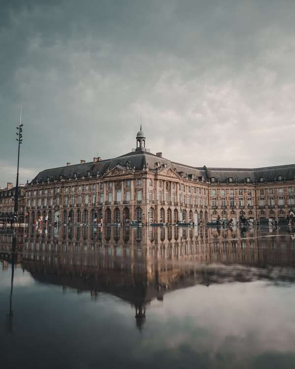 Miroir d'eau à Bordeaux - France