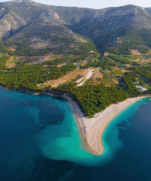 Plage de Zlatni Rat - île de Brač - Croatie