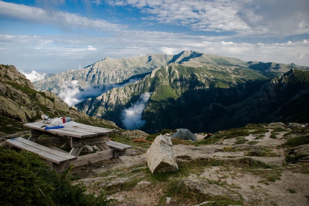 Vue depuis le refuge d'Usciolu sur le GR20