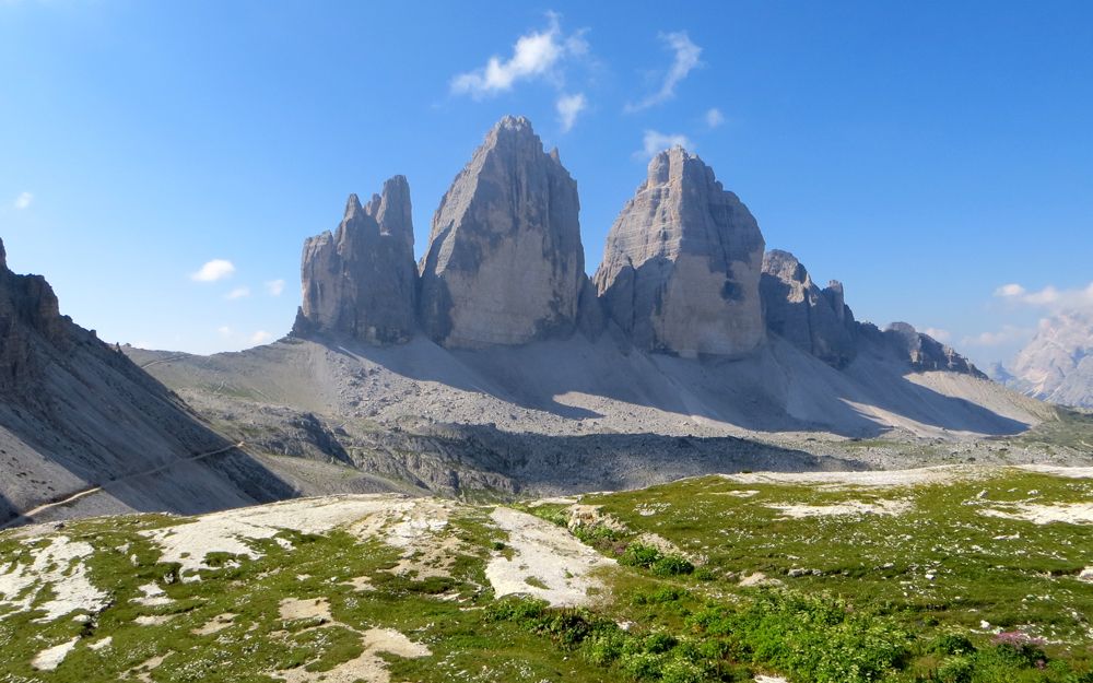 Les Tre Cime depuis le refuge A. Locatelli