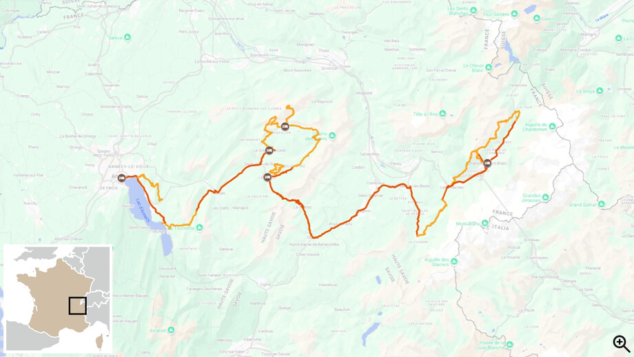 trek Chamonix to Lake Annecy