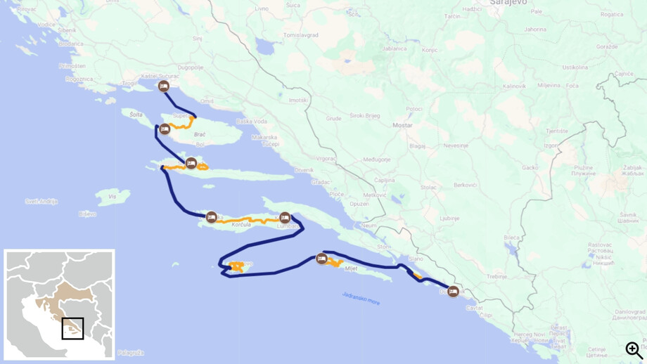 Pearls of Dalmatia by Bike & Boat