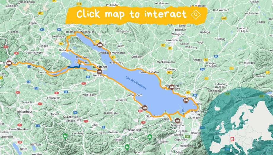 Lake Constance and Rhine Falls by Bike DEULV0016