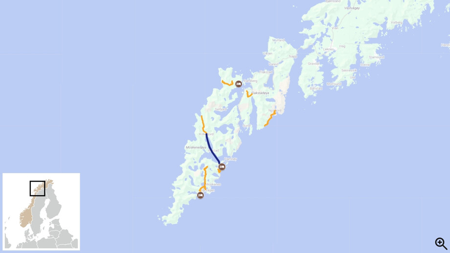 Crossing the Lofoten Islands