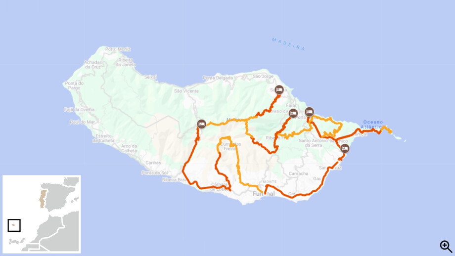 itinéraire randonnée liberté madère