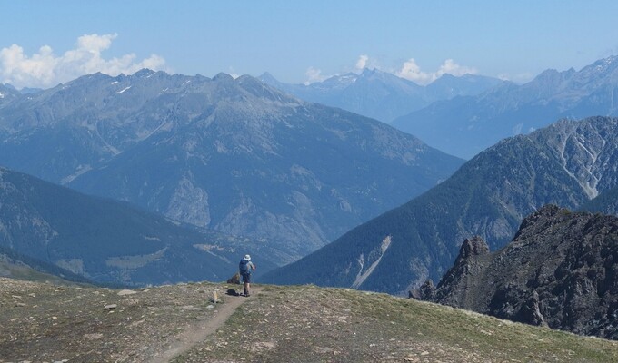 Le Tour des Géants en randonnée - Le col de Malatra