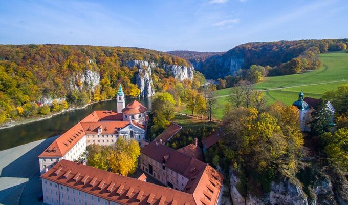 Abbaye de Weltenbourg et le Danube en Allemagne