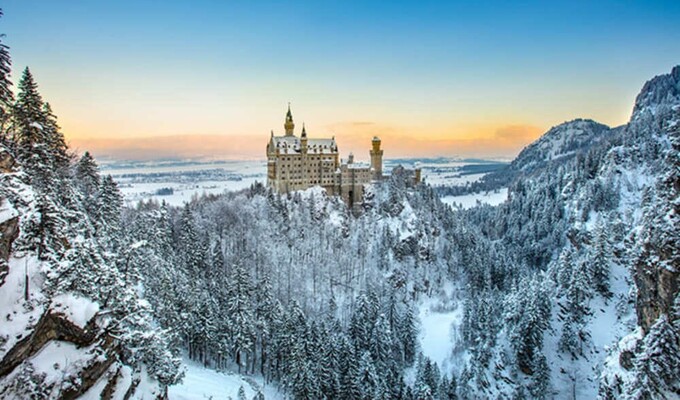 Chateau du Neuschwanstein l'hiver - Bavière © Pixabay Chateau du Neuschwanstein l'hiver - Bavière