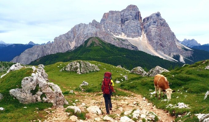 Randonnée sur l'Alta Via 1 des Dolomites en Italie
