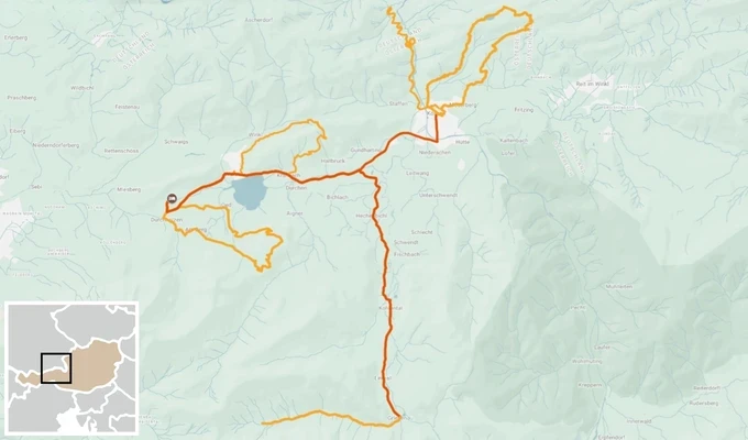 Tyrol : randonnées et remise en forme à Walchsee carte itinéraire