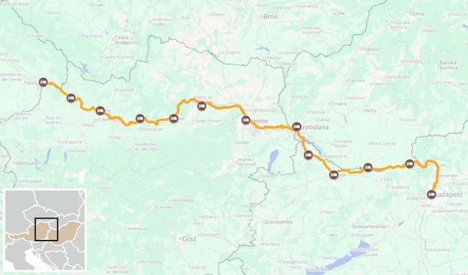 Danube River - from Passau to Budapest