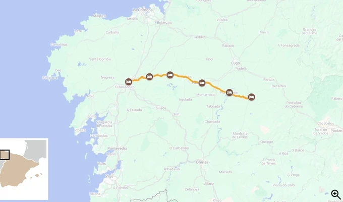 Camino Francés “The French Way”, Sarria to Santiago de Compostela