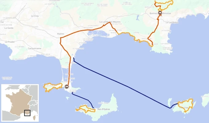 French Riviera and the Golden Islands hiking trip