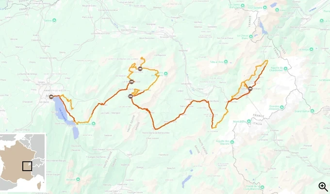 trek Chamonix to Lake Annecy