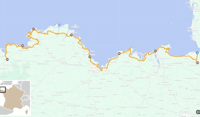 Mont St Michel - Morlaix by bike