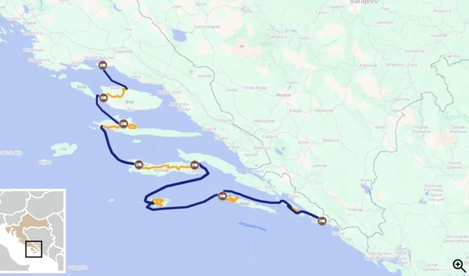 Pearls of Dalmatia by Bike & Boat