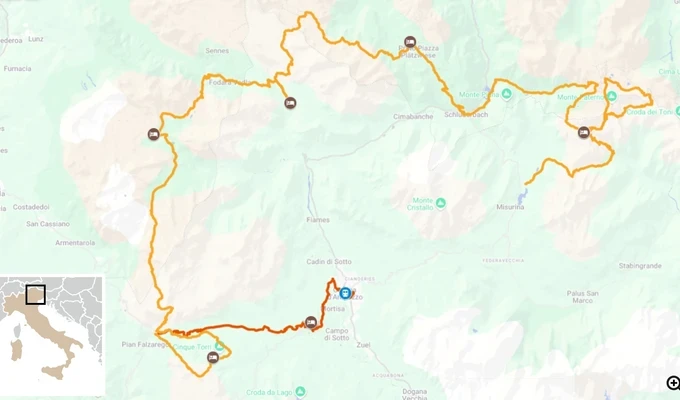 Les splendeurs des Dolomites : Cinque Torri et Tre Cime randonnée guidée