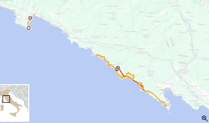 Les Cinque Terre, randonnée en étoile depuis Levanto